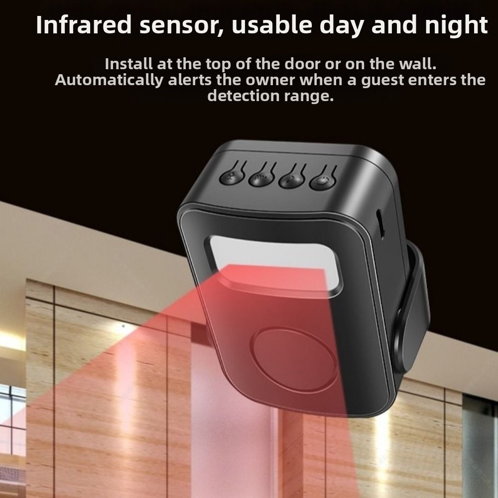 Wireless Door Sensor - Infrared Sensor Intelligent Welcome Doorbell PIR