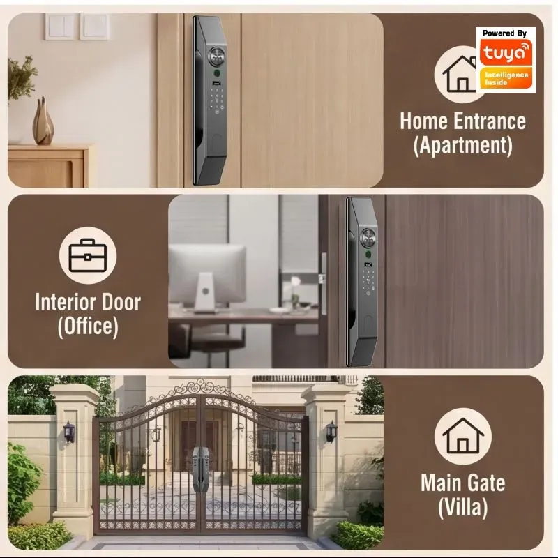 Multilingual Facial Recognitio - Smart Home Door Lock review and price