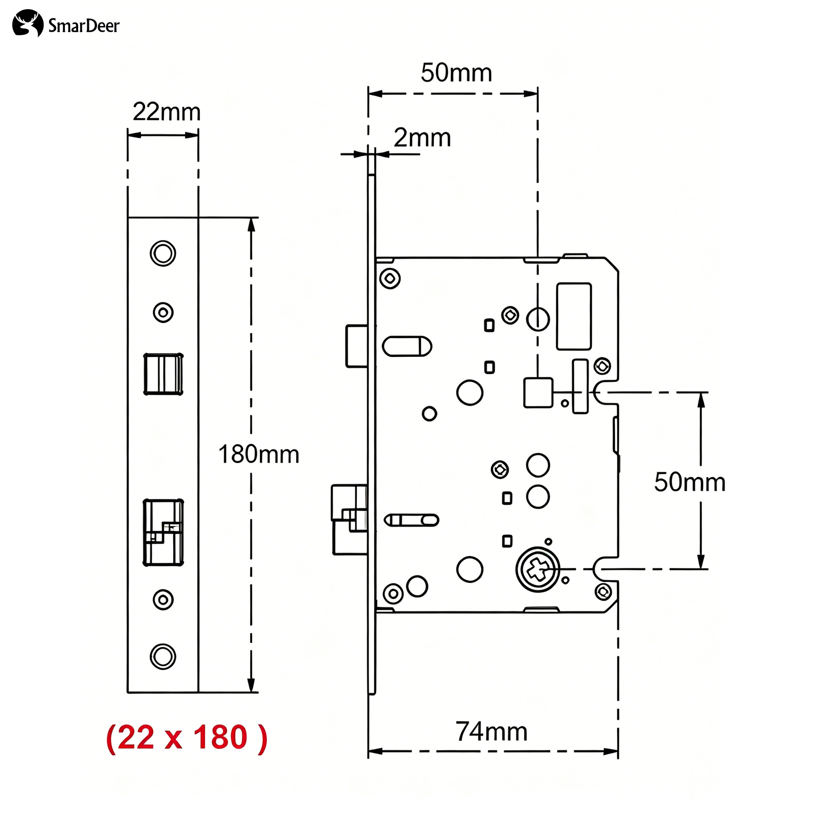 Adaptive Electronic Lock Body  - Smart Home Door Lock review and price