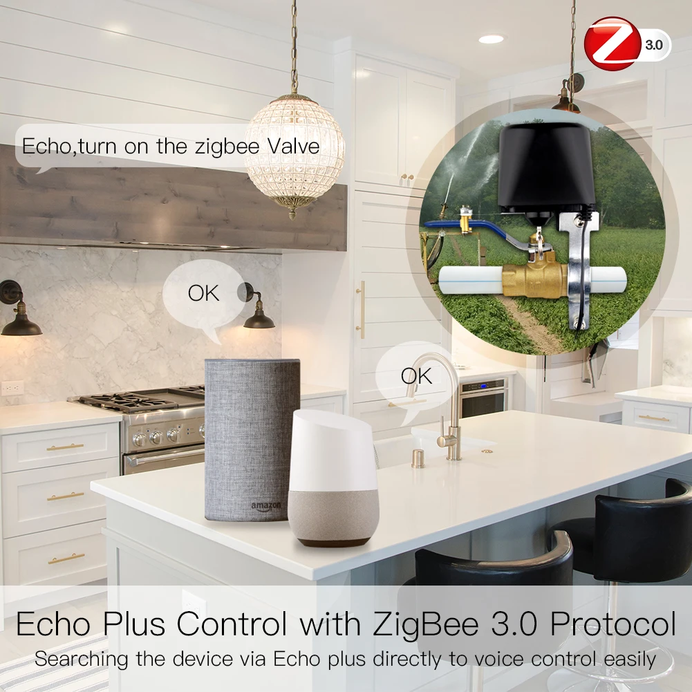 MOES ZigBee 3.0 Smart Gas Wate - Smart Home Plus review and price