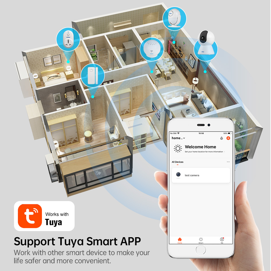 KERUI 4K 8MP Tuya Smart Mini W - Smart Home Camera Ezviz review and price