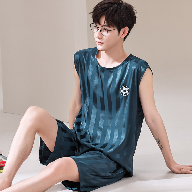 Summer Men Pyjamas Ice Silk Pa - Smart Home Plus review and price