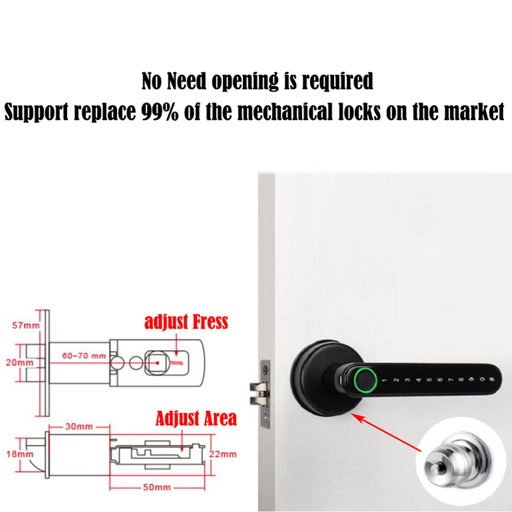 TTLock Smart Bluetooth Fingerp - Smart Home Door Lock review and price