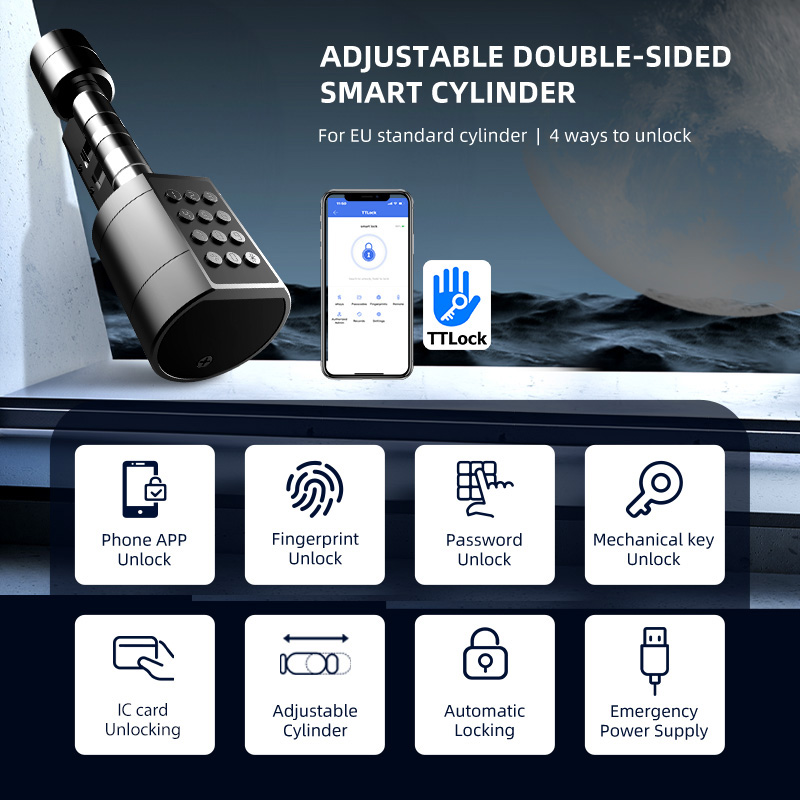 Smart Euro Cylindrical Door Lo - Smart Home Door Lock review and price