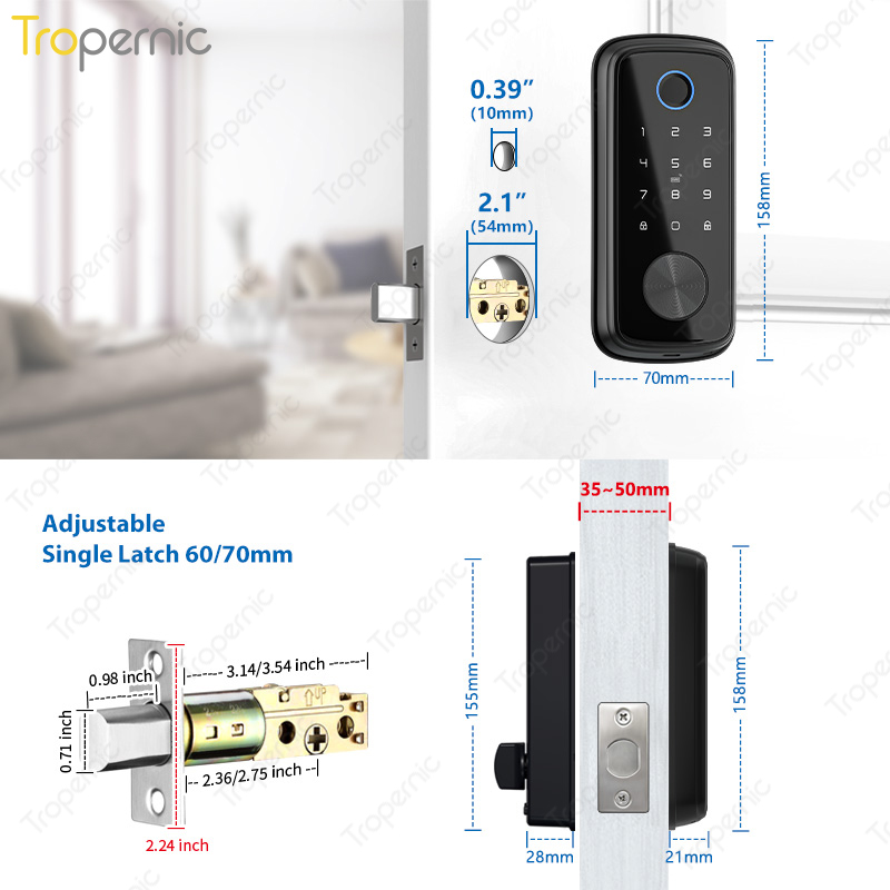 Tuya Zigbee Door Deadbolt Lock - Smart Home Door Lock review and price