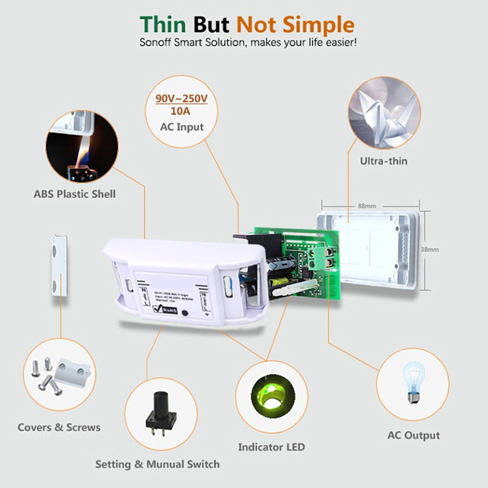 1Pcs WiFi Smart Switch Univers - Universal Remote Smart Home review and price