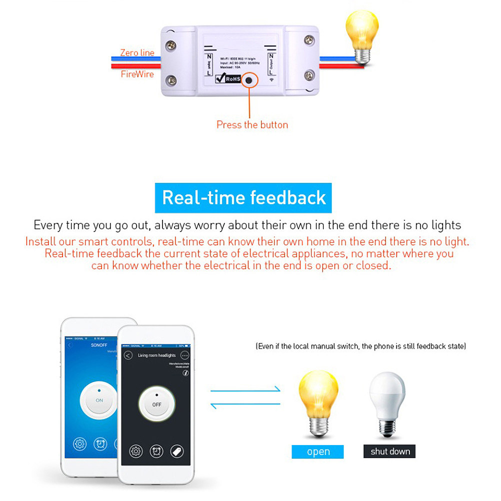 1Pcs WiFi Smart Switch Univers - Universal Remote Smart Home review and price